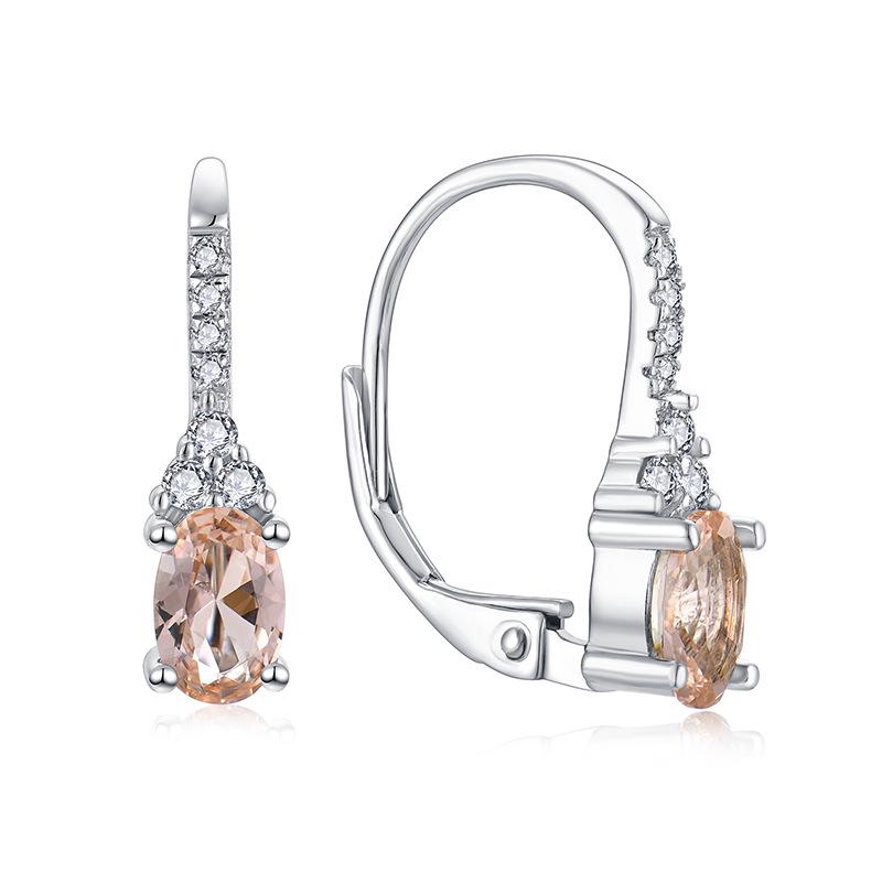 Luxury S925 Sterling Silver Zirconia Stud Earrings - Simple & Elegant 925 Silver