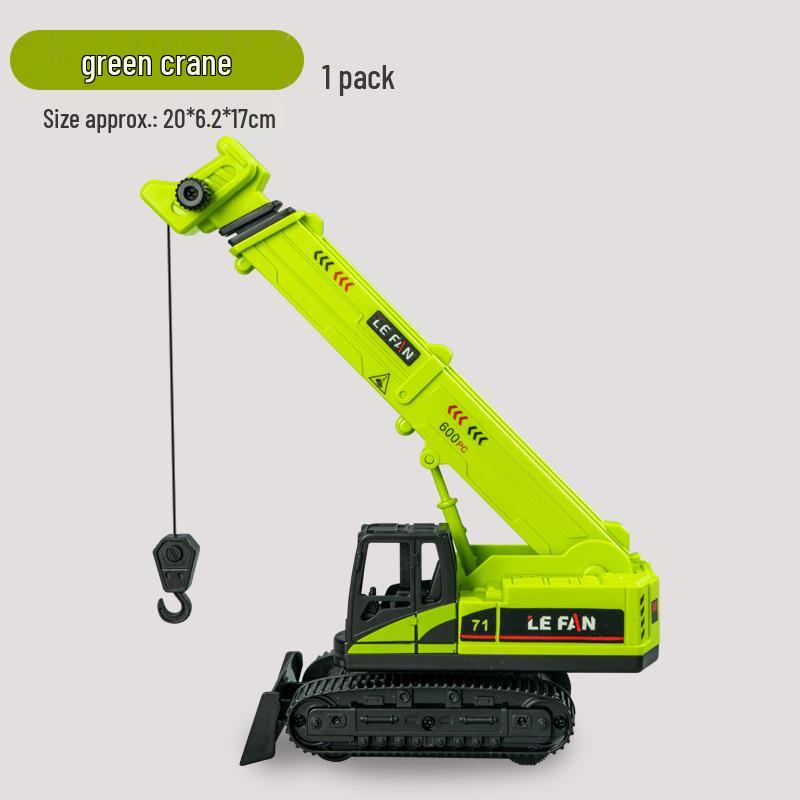 Eylemsizlik Mühendislik Aracı için Damperli Kova ve Forklift Durdurma Arabası Modeli ile Çocuk İtmeli Ekskavatör Oyuncağı.