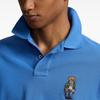Polo Ralph Lauren SS24 Bear Pattern Embroidered Short Sleeve Polo Shirt Men tops Cornflower-Blue 710853312-025