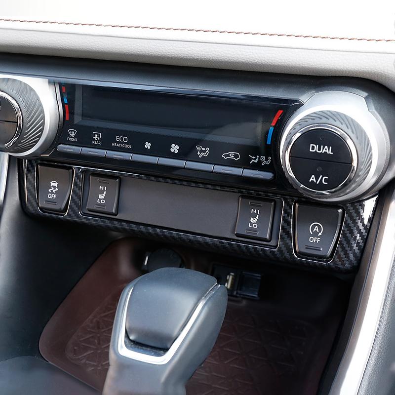 APD2 For Toyota RAV4 XA50 2019 2020 2021 2022 2023 2024 2025 Hybrid ABS Car Central Control Seat Heat Button Cover Trim Accessories