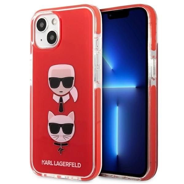 Karl Lagerfeld Klhcp13Stpe2Tr Iphone 13Mini 5,4 Hardcase Czerwony/Red Karl&Choupette Head
