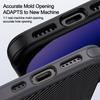 IPAKY For iPhone 16 Pro TPU Case Carbon Fiber Texture Phone Cover Metal Lens Frame