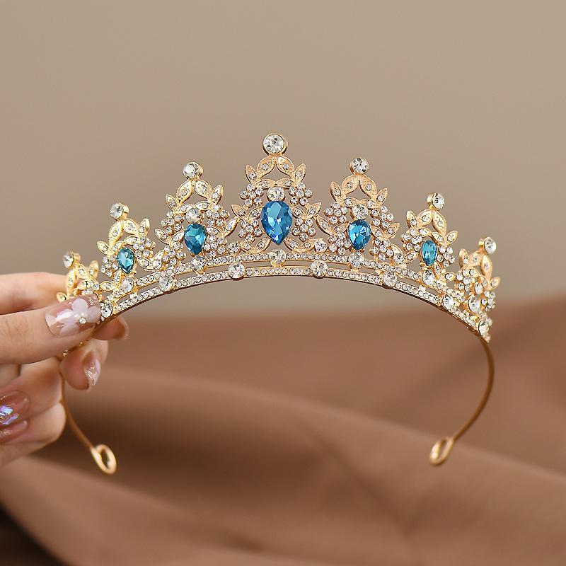 Princess Crown Headdress for Girls - Elegant Hair Accessory for Dance and Birthday Gifts