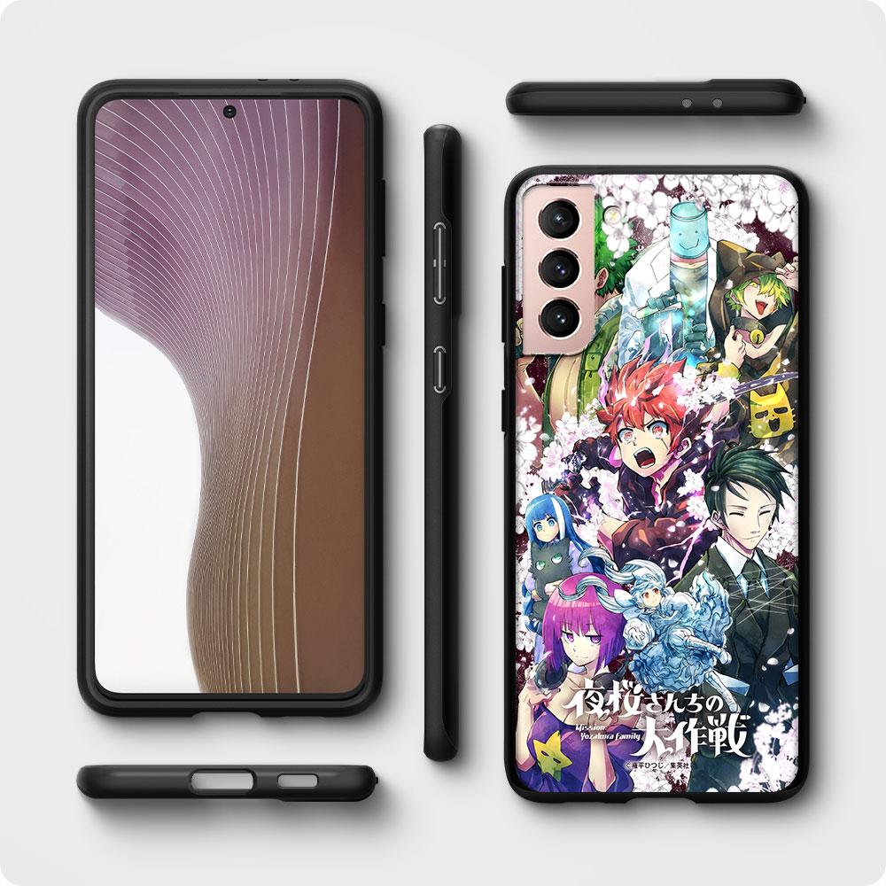 Mission Yozakura Family Case for Samsung Galaxy S23 S10e S10 S21 FE S22 S9 S24 Ultra S20 Plus Soft Black TPU Phone Cover Bumper