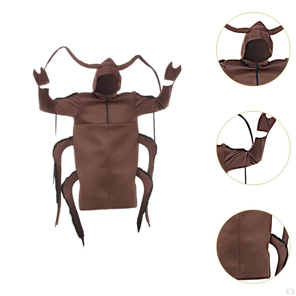 Cockroach Costume Apparel for Pretend Play Role Playing Stage Performance Party