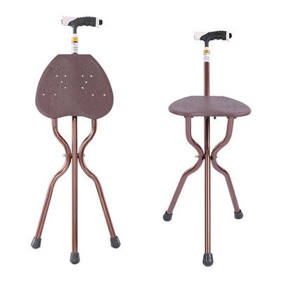 Adjustable Multifunctional Aluminum Alloy Crutch Portable Walking Assistant Lightweight Elder Cane Stool