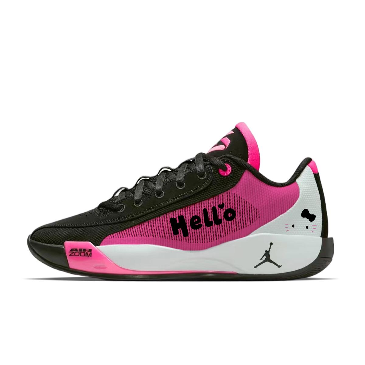 Jordan Luka .77 Abrasion Resistant Abrasion Resistant Low top Casual Shoes Men s Black Pink HF0819-001(Team40-) 40.5