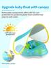 Swimbobo Baby Underarm Swim Ring with Sunshade - Children's Pool Float