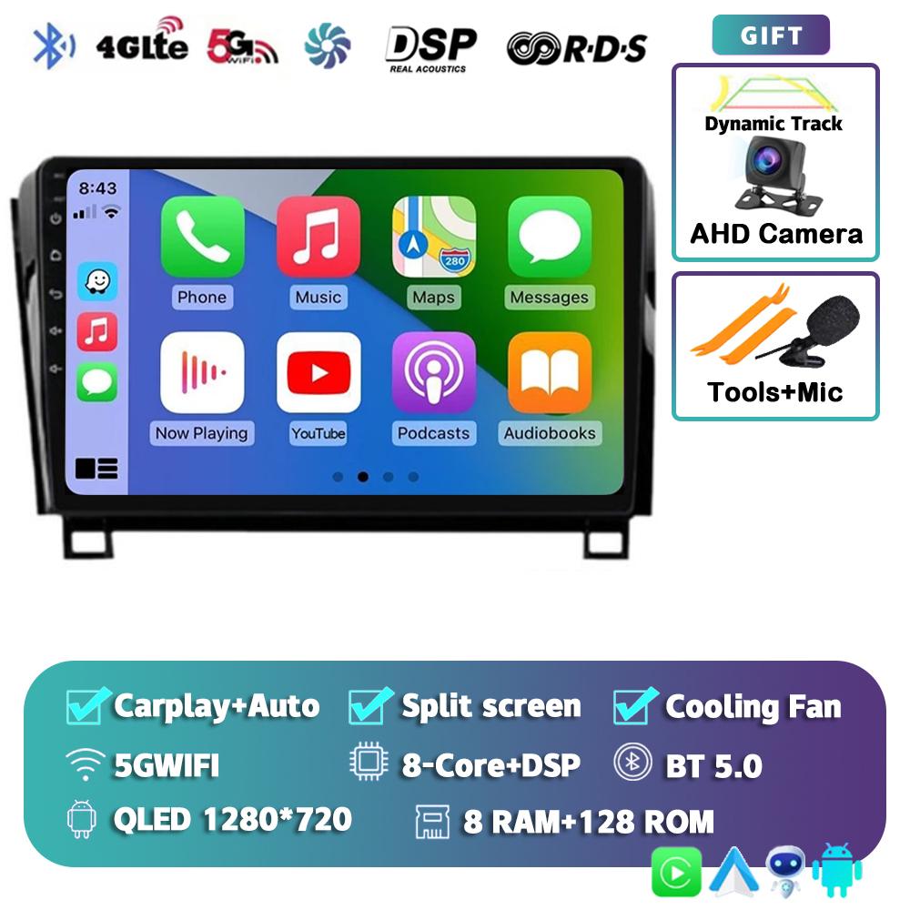 Android 14 Car Radio For Toyota Tundra XK50 2007-2013 Sequoia XK60 2008-2017 Multimedia Video Player Navigation Stereo GPS Audio