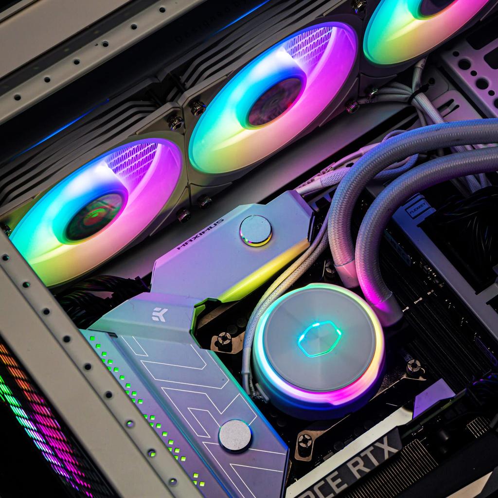 Cooler Master MasterLiquid PL360 Flux White Edition All-in-One Liquid CPU Cooler, High-End Model MLY-D36M-A23PZ-RW FN1888