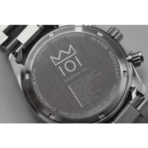 HYAKUICHI 101 No.13 Classic Chronograph No Date Center Chronograph White Panda