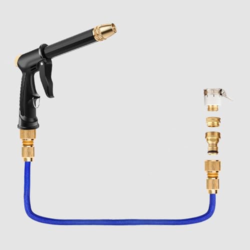 EZ HOSE 3x Expandable Car Wash Hose, Lightweight and Easy To Store, Durable, Powerful Water Pressure, Expandable Garden Hose for Car Washing, Outdoor