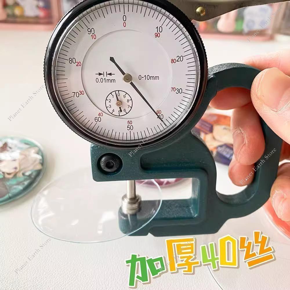 10/20Pcs Clear Round Badge Protective Case Pins Badgedisplay Sleeve Anime Badges Decoration Protector Badge Display Bag Cover