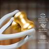 Dual-Row Finger Massage Tool, Brass Roller Design, Easy Use, Relieve Finger Fatigue, Promote Blood, Portable