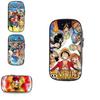 One Piece Luffy Anime Printed Student Single Layer Stationery Storage Pencil Bag For Boys And Girls