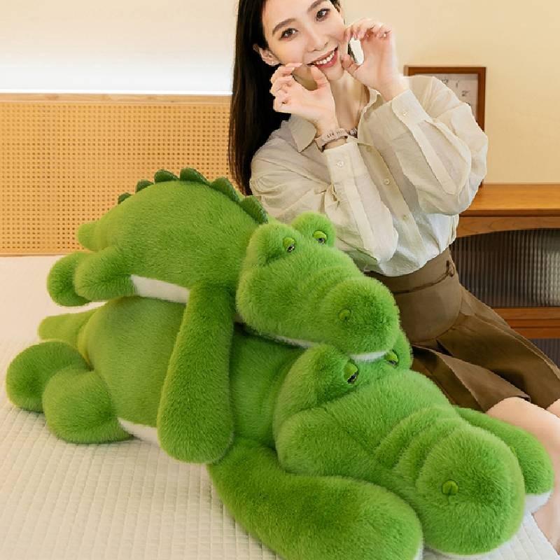 Adorável Almofada de Pelúcia Macia de Jacaré Para Meninas Presente Perfeito Para Amigos e Namorados