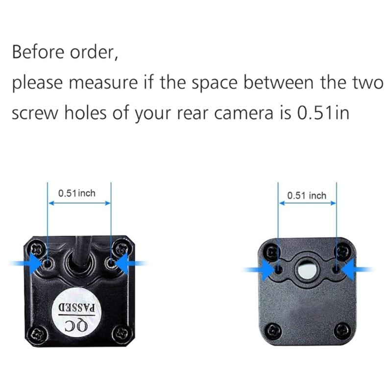 Car Rear View Camera Bracket, Metal DashCam Mount, Waterproof License Plate Mount, Back Up Camera Installation Tool