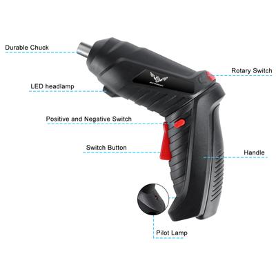 סט כלי עבודה חשמליים 3.6V תיקון תחזוקה ביתי 1800mAh סוללת ליתיום מיני מקדחה חשמלית ביתית מברג אלחוטי