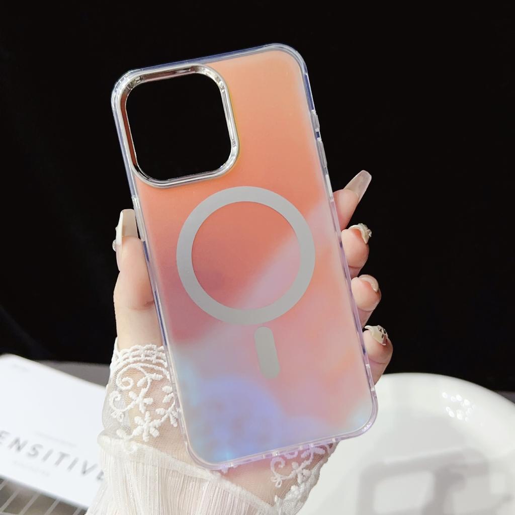 New for Apple 15pro Magnetic Phone Case 14 Matte IMD Fashion Phone Protective Case