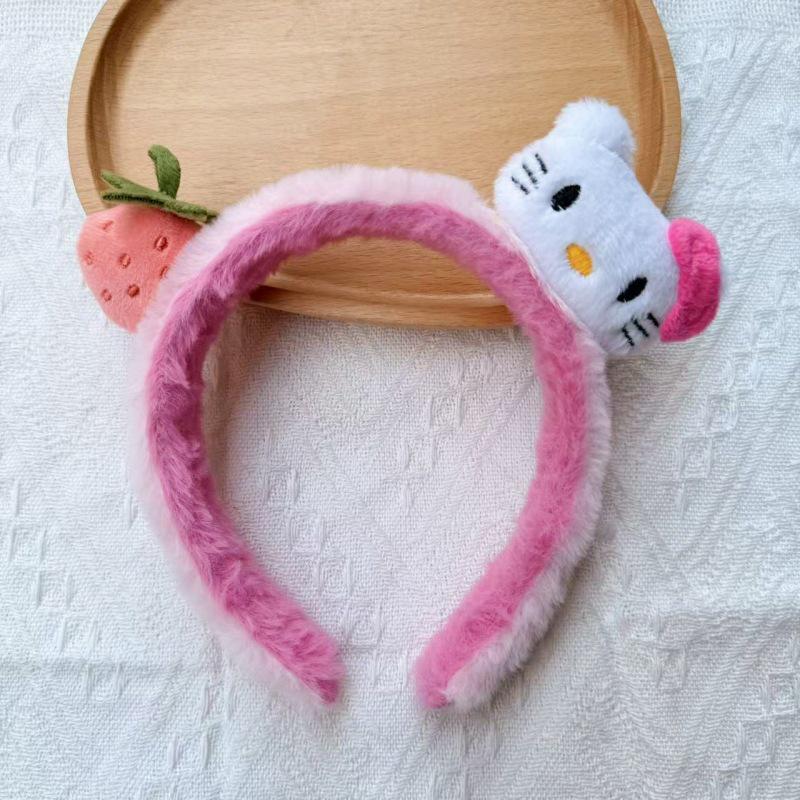 Cartoon Plush Headband: Cute Hair Accessory for Women & Kids, Perfect for Face Washing