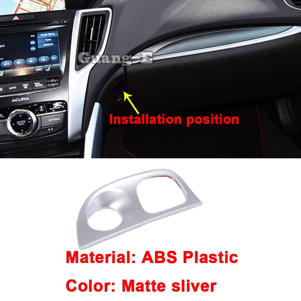 For Acura TLX 2018    ABS Seat Switch Cover Amrest Handle Outlet Vent Reading Light Frame Gear Trim Accessories