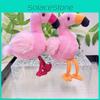 Adorable Flamingo Plush Toy Keychain Soft Fluffy Doll For Kids And Collectors