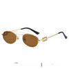 Euro Retro Oval Sunglasses With Uv400 Protection For Fashionable Sunwear And Outdoor Activities