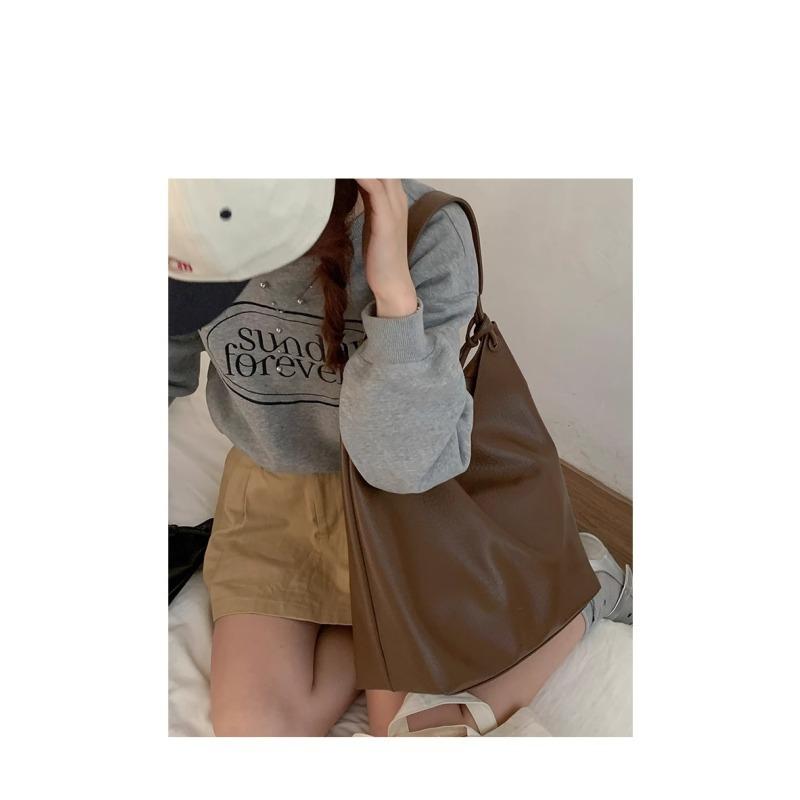 Tooxika Casual Tote Bag High-end Women's Bag New Simple Underarm Bag Soft Surface Versatile Shoulder Bag