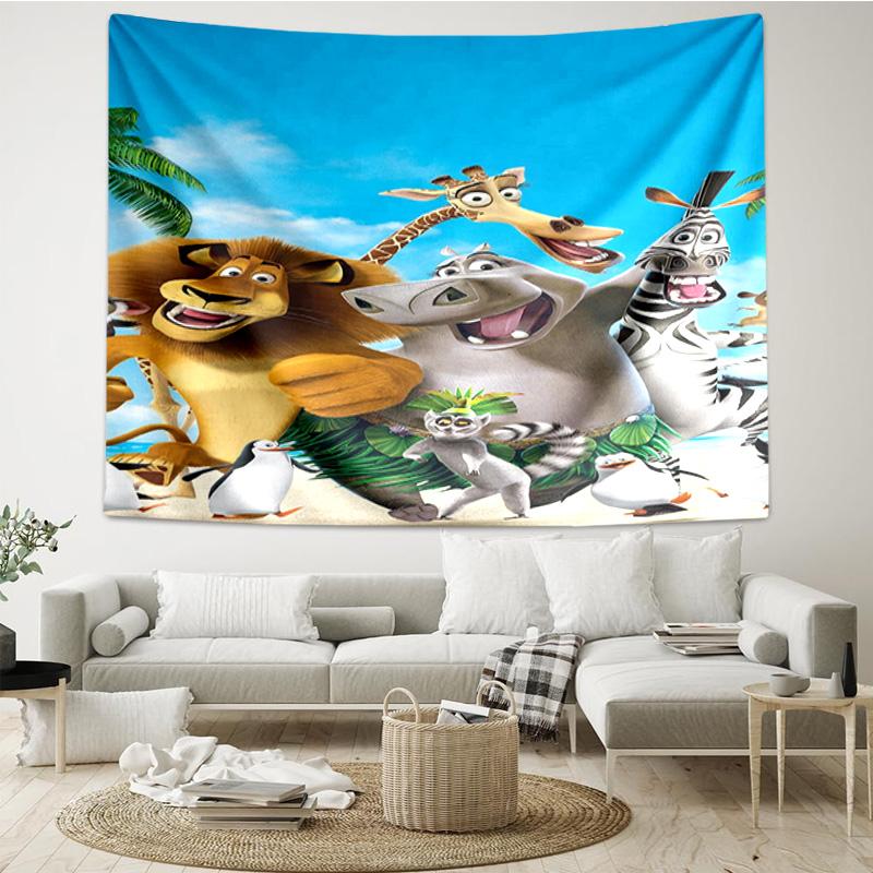 Penguins dventure Tapestry Hanging for Bedroom,Livingroom, Playroom,Decor Art Room Wall Tapestry Holiday and Birthday Gifts