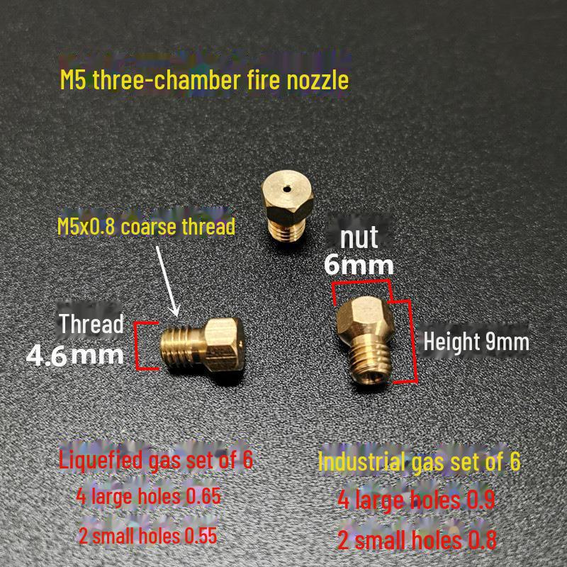 Nozzle Brass Conversion Kit for Gas Water Heater and Stove Accessories