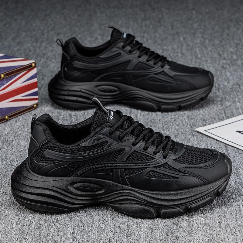 

Новые модные мужские осенне-зимние низкие удобные туфли дышащие повседневные кроссовки 39 чёрный