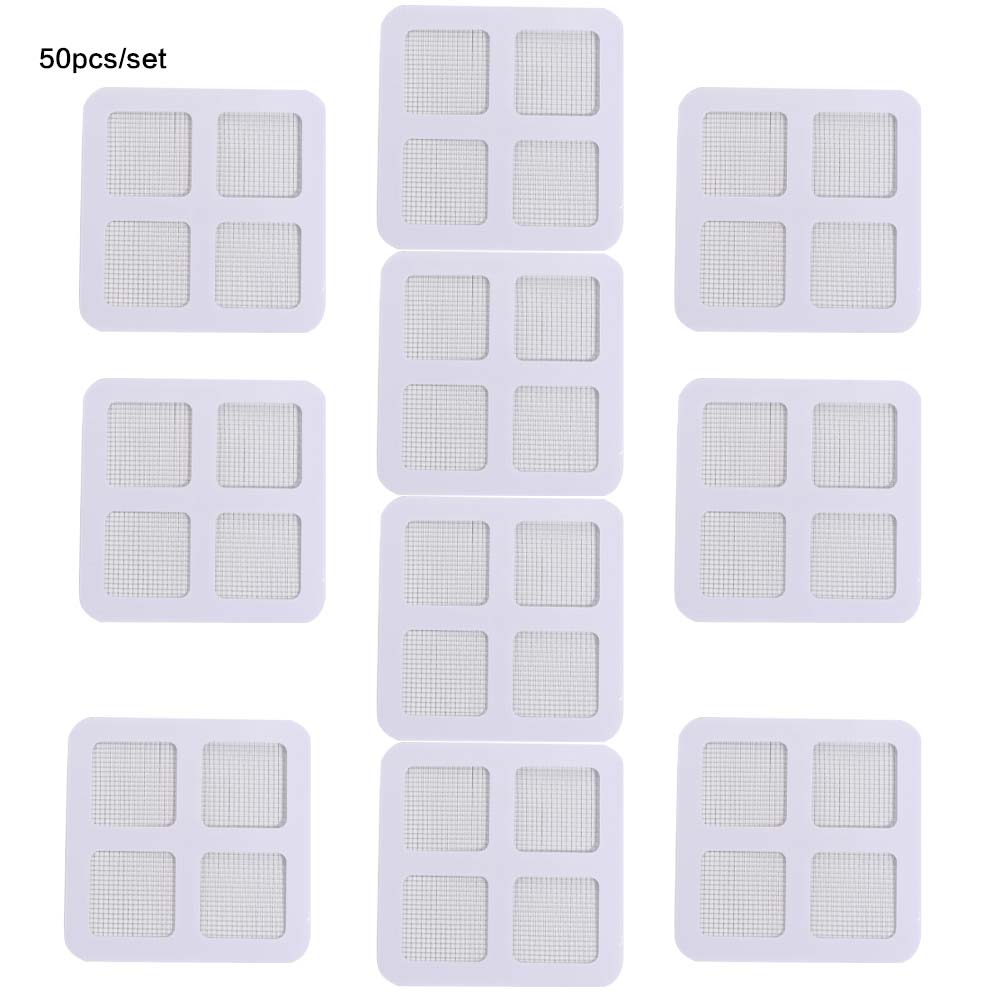 10/30/50pcs Disposable Shower Drain Hair Catcher Mesh Design Anti-Clog Mesh  Kitchen Sink