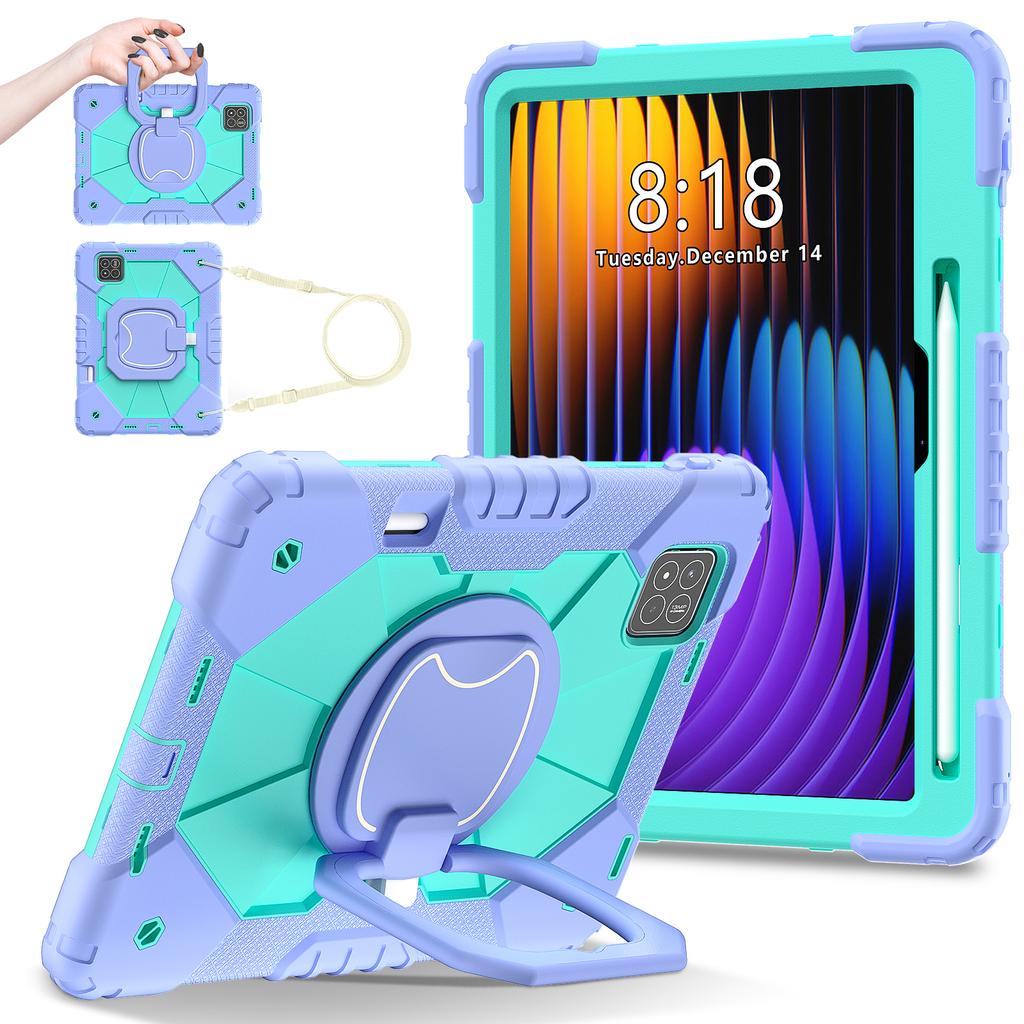 For Xiaomi Pad 7 Pro/Pad 7 Case Silicone+PC Kickstand Tablet Cover