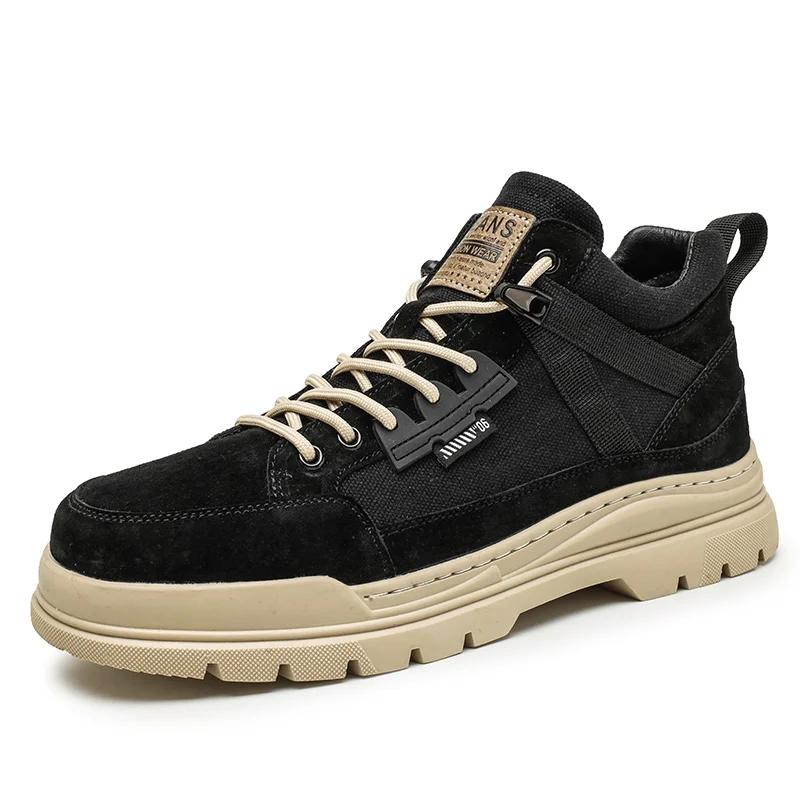 

Fashion Brand Wear Resistant Outdoor Men s Mountaineering Shoes Winter Hot Selling Plush Cotton Shoes Men s Workwear Oxford Shoes 44 чорний