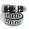 Bling Rhinestone Belt Studded Rhinestone Belt for Jeans Fashion Cowgirl Western Jeans Belt Rhinestone Waistband Belt
