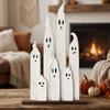 Hand Painted 7 Ghost Tabletop Sign Vintage Distressed Ghost Party Table Ornaments  Home Decor