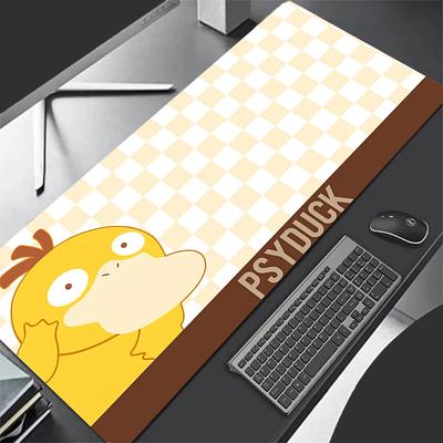Larger Speed PC Computer Keyboard Pad Pu Leather Mouse Pad Anime Pokemon Psyduck Desk Mat Gaming Accessories Pikachu Mousepad