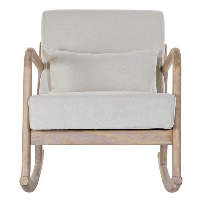 Fauteuil - Sixties - Bois d'hévéa - Beige - 1 place - Design vintage