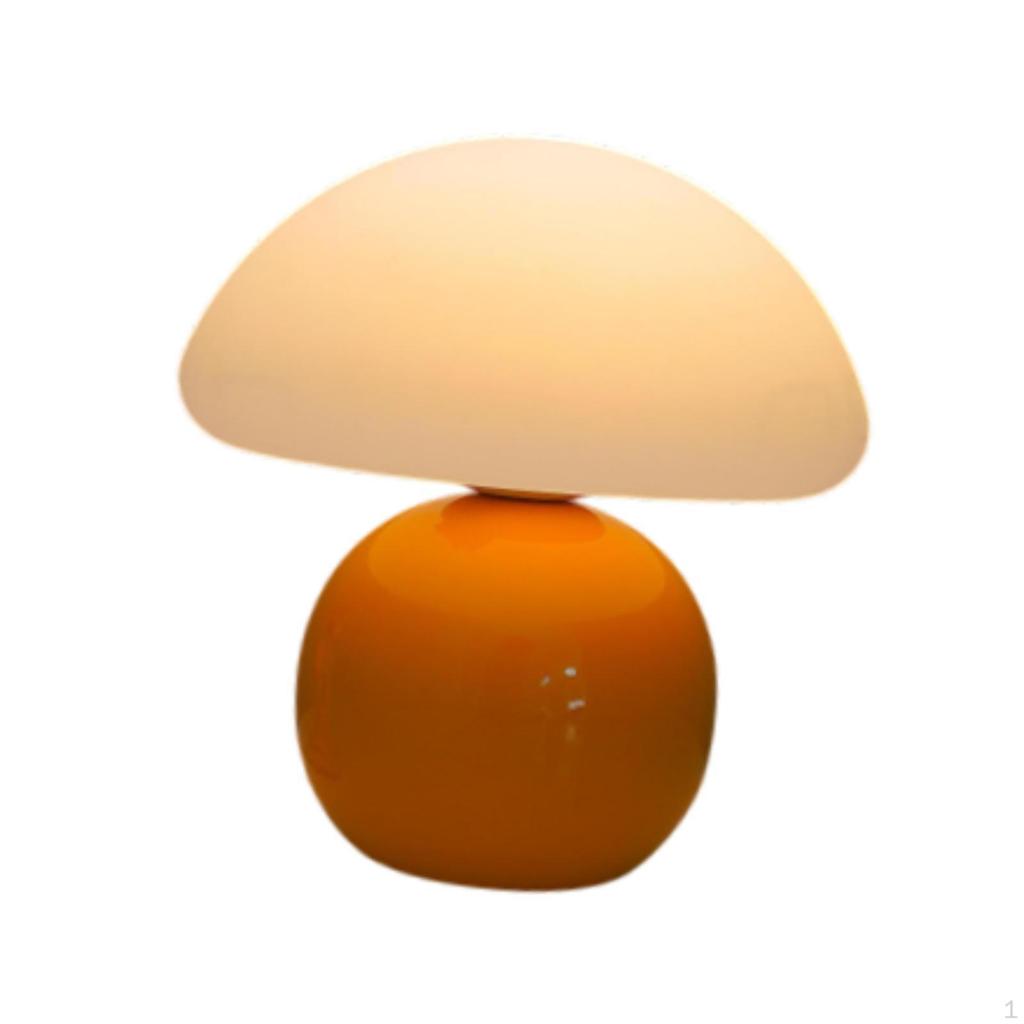 Table Lamp Bedside Decor Creative Modern Warm Light Mushroom Desk for Wedding Birthday