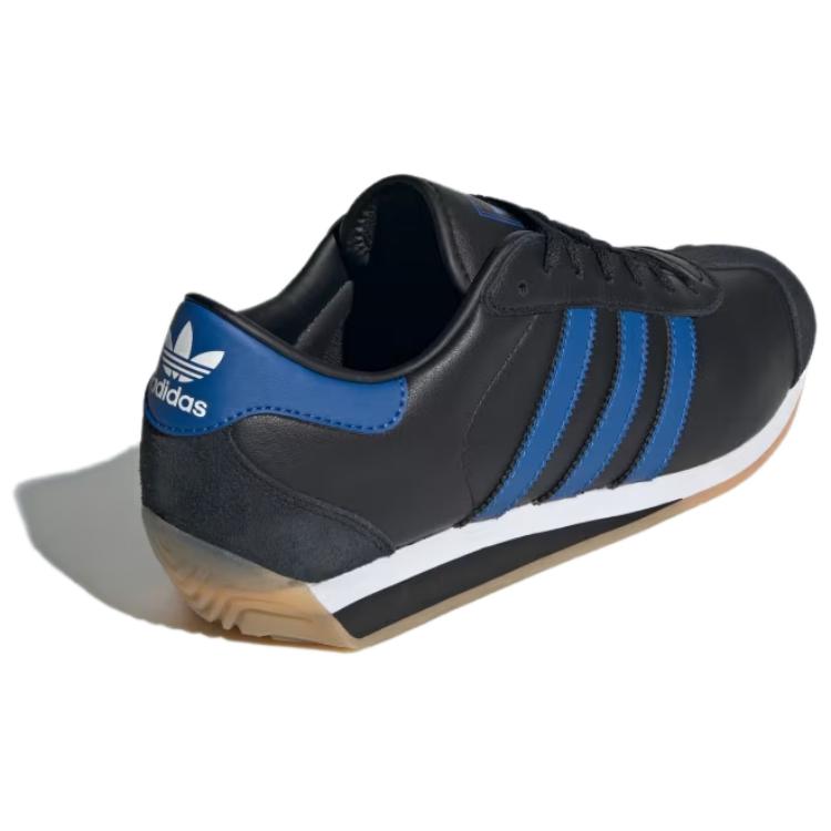 Adidas Originals Country 2 Vielseitig Bequem Rutschfest Langlebig Low-Top Lifestyle Freizeitschuhe Unisex Freizeitschuhe Schwarz IG4547