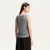 VEROMODA Lurex Sleeveless Round Neck Knit Top