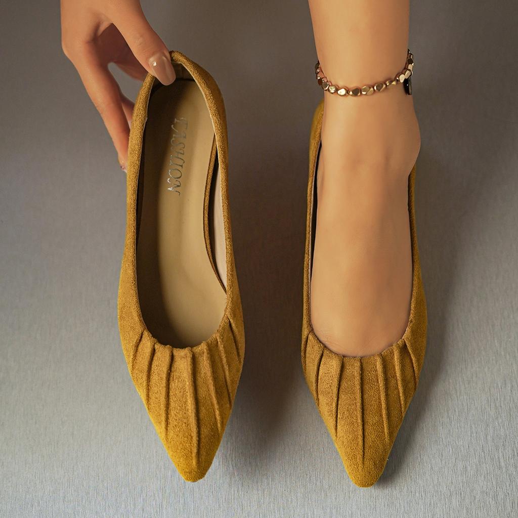 Women Flats French Folded Retro Low Cut Shoes Versatile Flat Bottom Women Single Shoes Autumn Style Comfortable Flats Loafers