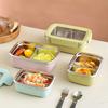 Divided Bento Lunch Box Detachable Lid Student Portable Large Capacity Sealed Lunch
