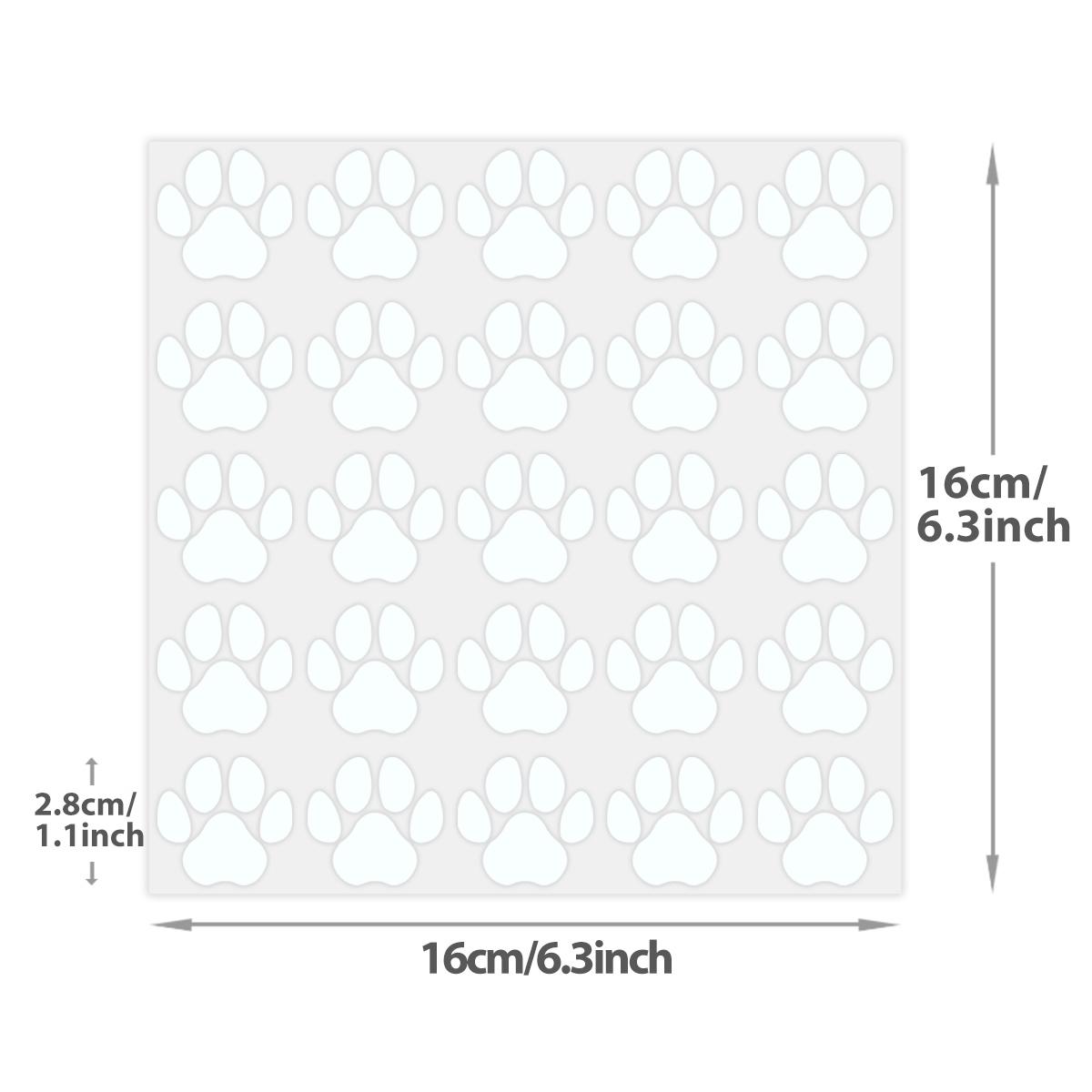 

25 шт. Собачьи лапки индивидуальные светоотражающие переводные наклейки для пуховой куртки сумки для домашних животных DIY печать термопресс виниловое украшение ночной сейф