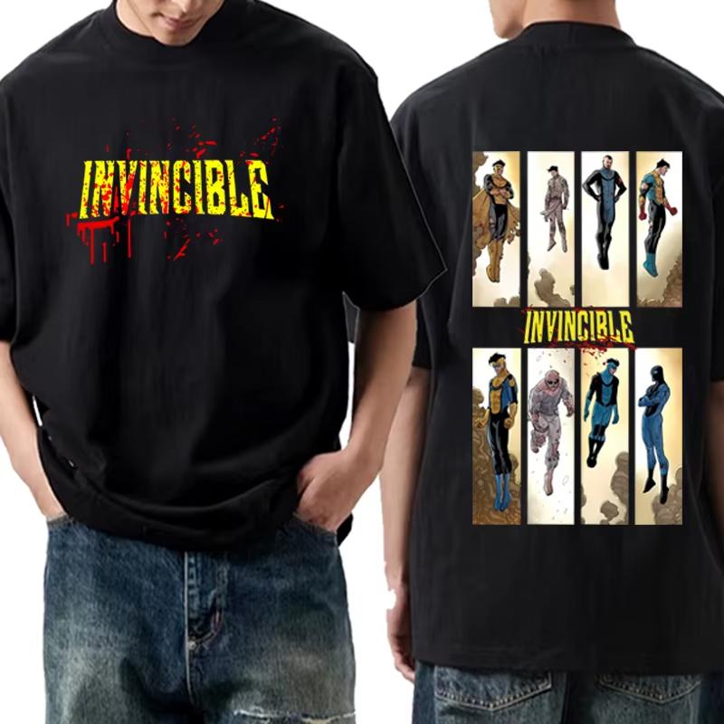 Invincible Mark Grayson Graphic T-shirts Men and Women Summer Cotton Clothing Round Neck Short Sleeved Tee