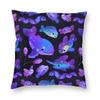 Ocean Constellations Square Pillowcase Polyester Linen Velvet Creative Zip Decor Throw Pillow Case Bed Cushion Cover