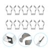 10pcs 12mm/15mm/18mm/21mm/25mm Spring Terry Tool Clips Sturdy 304 Stainless Steel For Organizing Tools Accessories