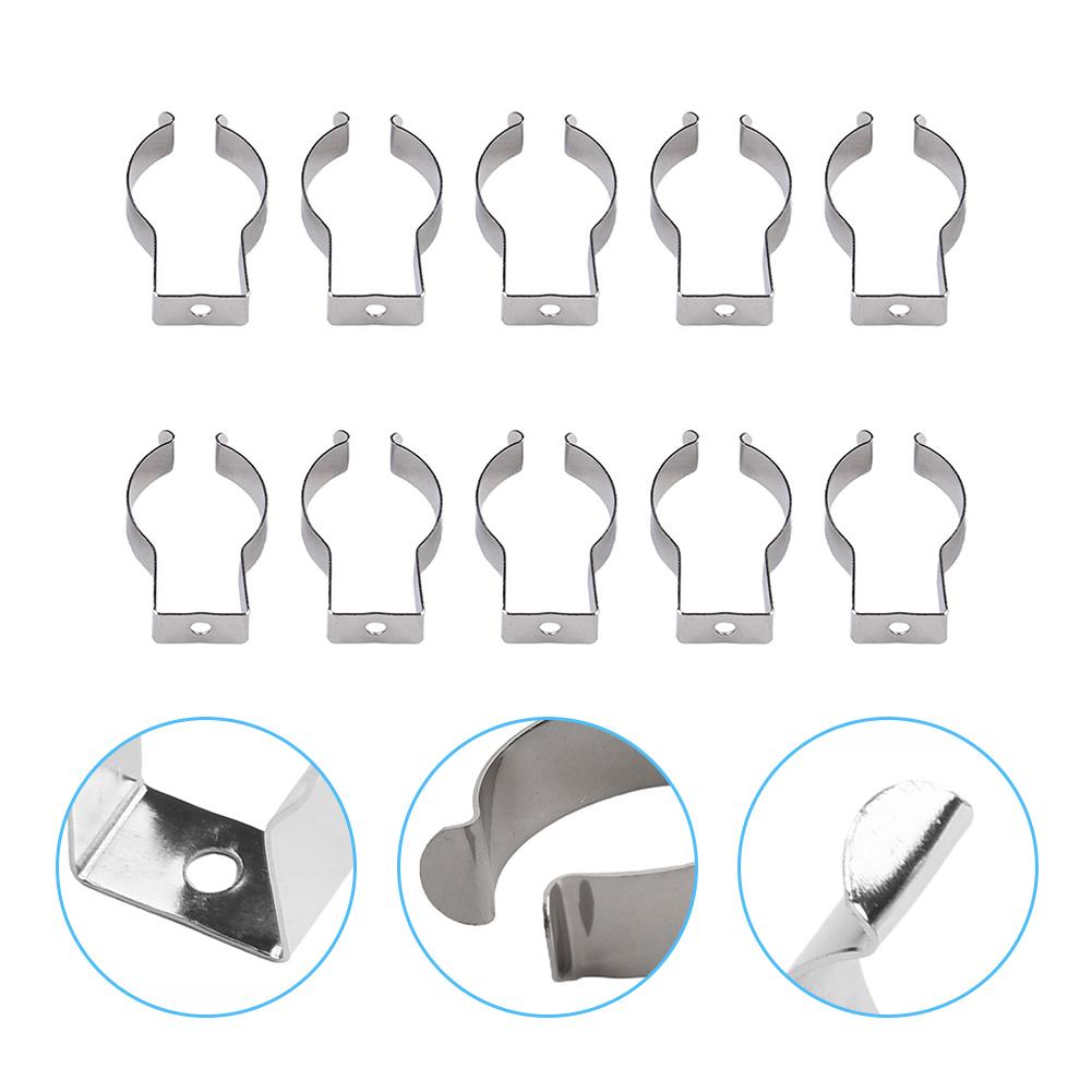 10pcs 12mm/15mm/18mm/21mm/25mm Spring Terry Tool Clips Sturdy 304 Stainless Steel For Organizing Tools Accessories