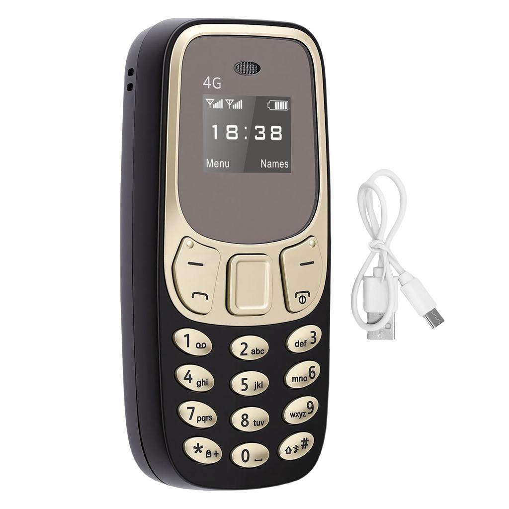 4G LTE Cell Phone Compact Mobile Phone with SOS Key MP3 Call SMS Function Dual SIM Dual Standby