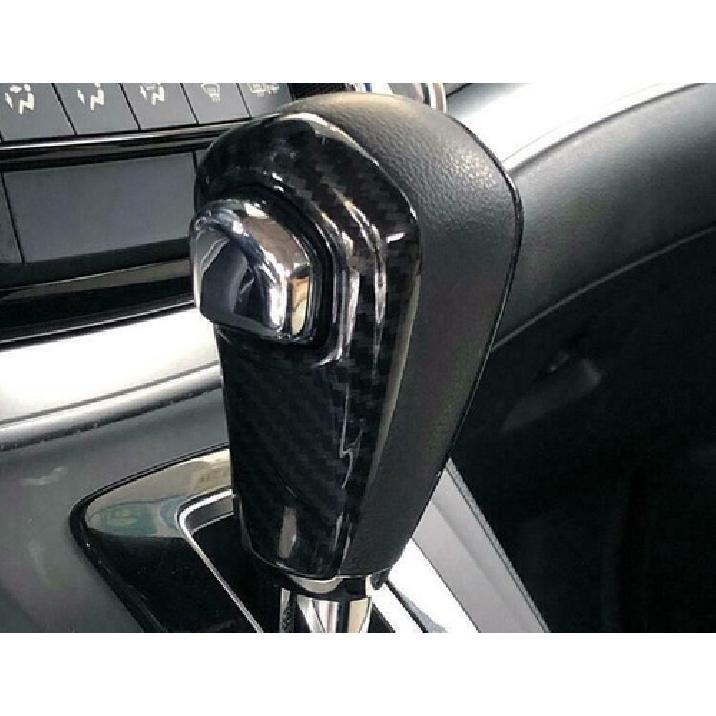 For Honda CRV CR-V 2012-2016 ABS Carbon Fiber Gear Shift Knob Head Cover Trim 2*
